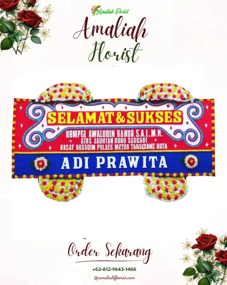 Papan Bunga Ucapan Selamat Kutaampel